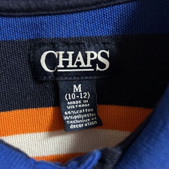 Chaps striped boys polo size 10/12 - Picture 3 of 4